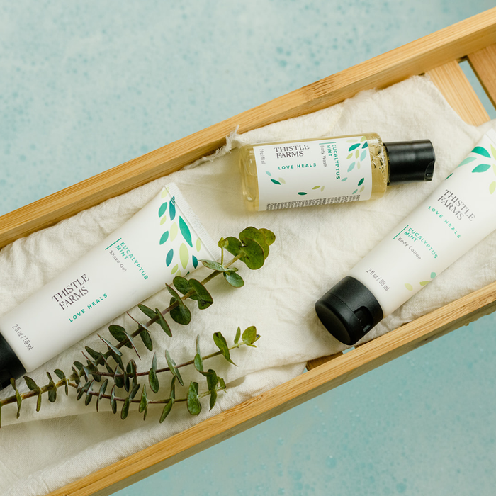 Eucalyptus Mint Jet Set Travel Kit | Lotion, Wash, & Gel
