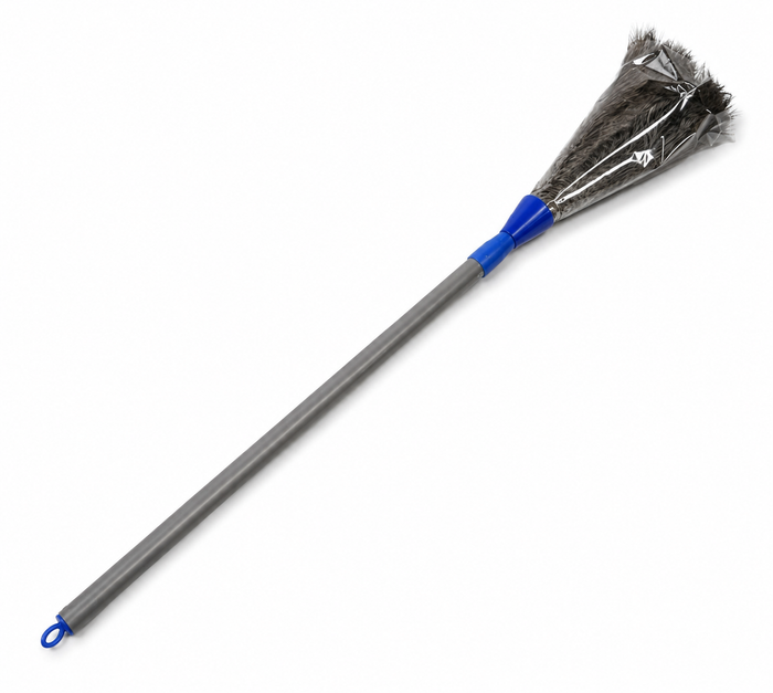 Extendable Feather Duster with Grey Handle 75cm to 105cm