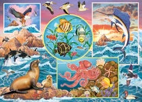 Family 350 Piece Jigsaw Puzzle - Ocean Magic | Cobble Hill