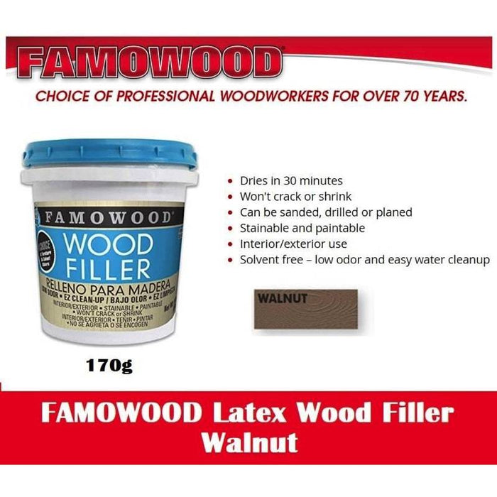 Famowood Filler (Walnut) 6 Oz/170 gm
