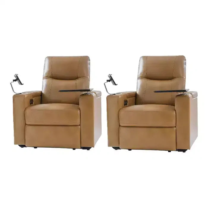 Flora Genuine Leather Recliner Set of 2|HULALA HOME