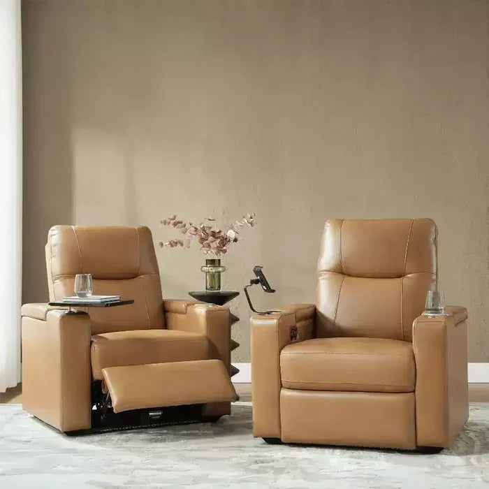 Flora Genuine Leather Recliner Set of 2|HULALA HOME