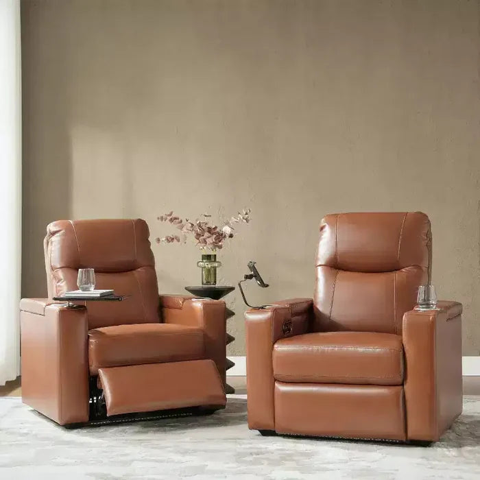 Flora Genuine Leather Recliner Set of 2|HULALA HOME