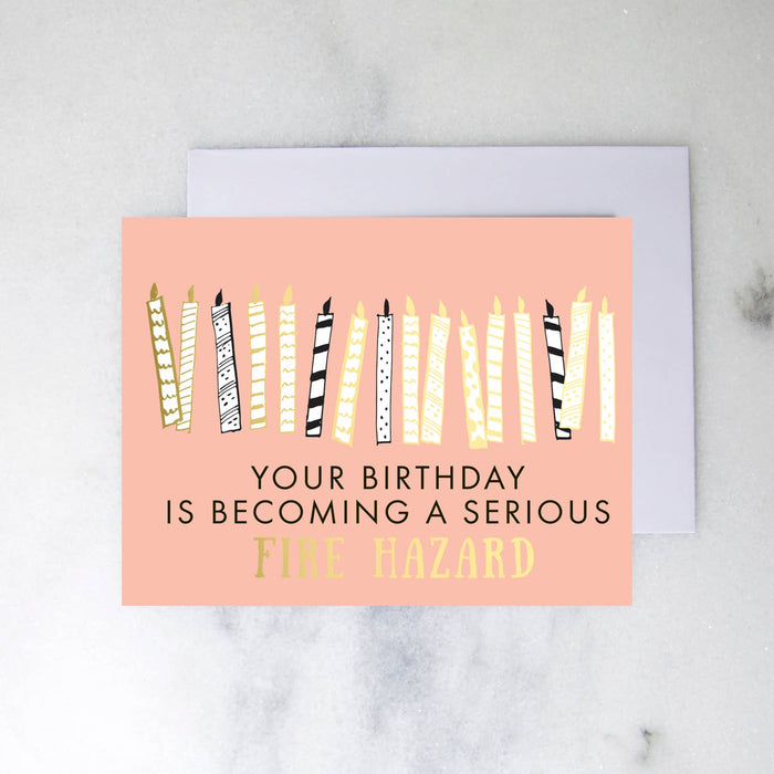 Fire Hazard Greeting Card