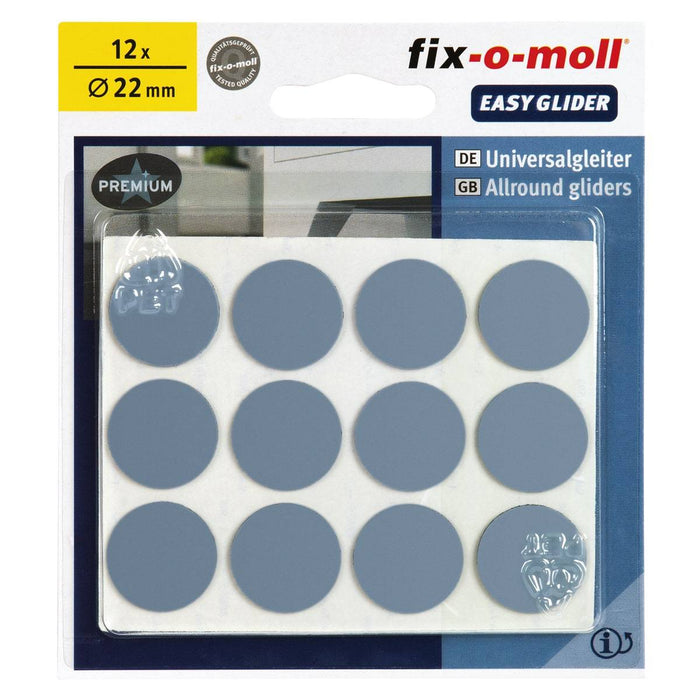 Fix-O-Moll Easy Glider Slef Adhesive with Super Glid Surface 22 mm