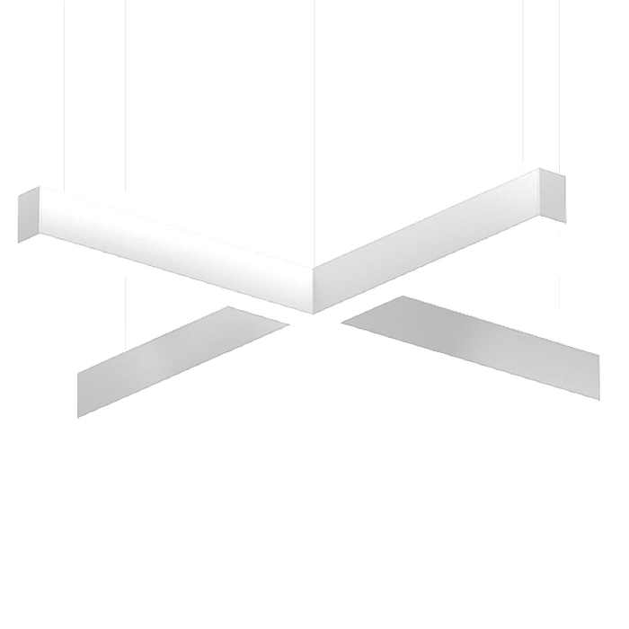 Flow Link X-Shape White 20W High Lumen – modular linear LED light, view 2 | LAMP & LIGHT - Design forward Decorative lamp , Downlights, pendant lamp , striplights