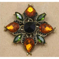 Flower Antique Gold Pin