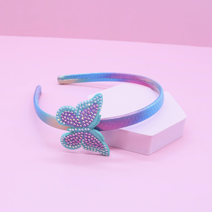 Frog Sac Interchangeable Rhinestone Charm Headband and Hair Clips