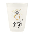 Frosted Reusable Cups - Wedding
