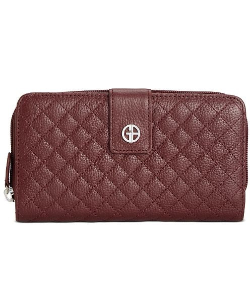 Giani Bernini Quilted Leather Wallet, Black - Machann.com