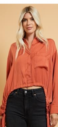 Glam Camel Drop Side Top