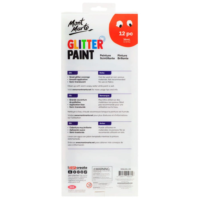 Glitter Paint 12pc x 36ml