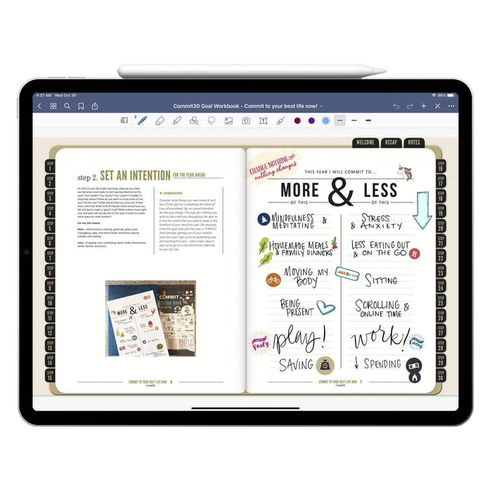 Goal Workbook (Printable & Digital)
