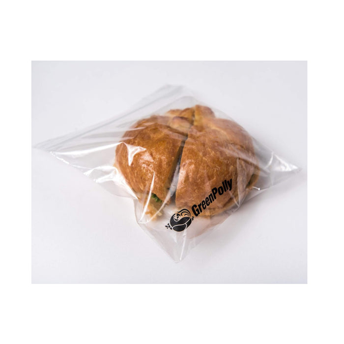 GreenPolly Resealable Zipper Sandwhich Bags – 100% Green Plastic