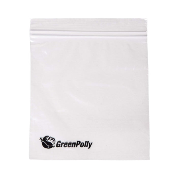 GreenPolly Resealable Zipper Sandwhich Bags – 100% Green Plastic