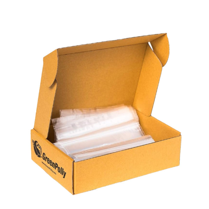 GreenPolly Resealable Zipper Snack Bags – 100% Green Plastic