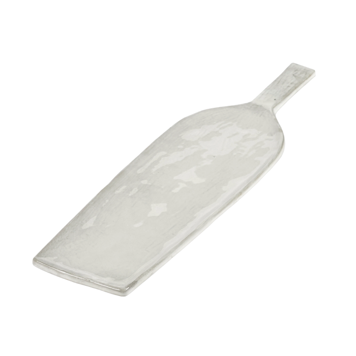 Handmade Stoneware Serving Board, Off White