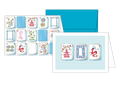 Handpainted Mahjong Tile Trio Stationery Notes