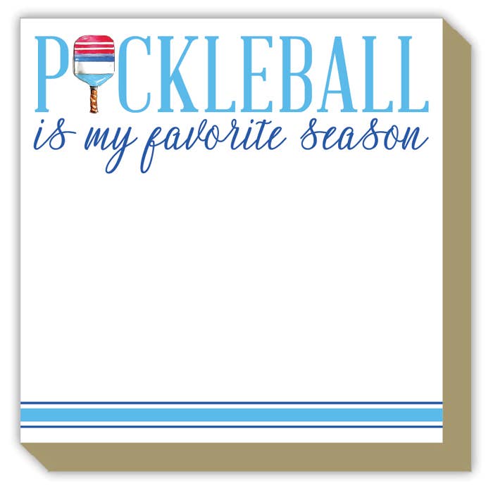 Handpainted Pickleball is My Favorite Season Luxe Notepad