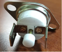 Heat Sensor KN004 with metal mounting bracket and white actuator button for replacement part A5834 A5835 A5893