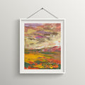 Heavy Texture Art Painting, Small Acrylic Painting, Abstract Landscape Art Painting, Original Artwork-Paintingforhome
