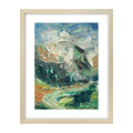 Heavy Texture Oil Painting, Canvas Painting, Small Oil Painting, Mountain Landscape Painting, 8X10 inch-Paintingforhome