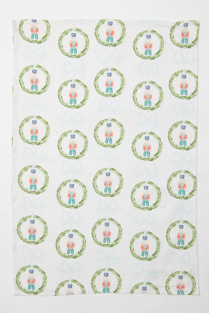 Hippopotamus & Nutcracker Cotton Tea Towel