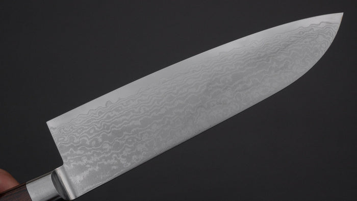 Hitohira Imojiya ST Damascus Santoku 180mm Imitation Mahogany Handle | HITOHIRA