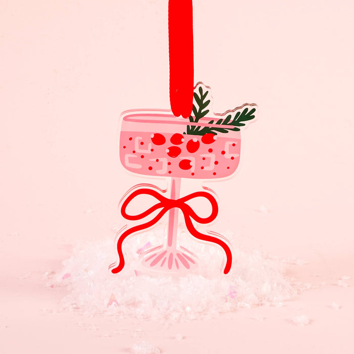 Holiday Tree Ornament-Cranberry Cosmo