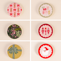 Holiday Wood Enamel Coasters (various designs)