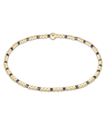 Hope Sincerity Pattern 2mm Bead Bracelet - Taupe With A Twist