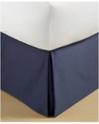 Hotel Collection Cubist Bedskirt, Indigo. - Machann.com