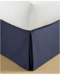 Hotel Collection Cubist Bedskirt, Indigo. - Machann.com
