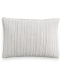 Hotel Collection Linen Fog Quilted King Sham, Cream/Grey - Machann.com