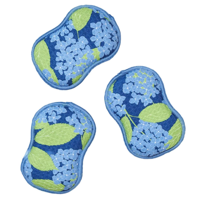 Hydrangea Garden reusable Sponges (Set of 3)