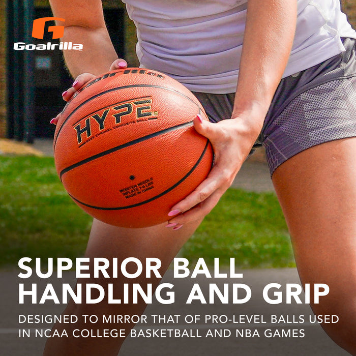 goalrilla basketball with superior ball handlng an grip