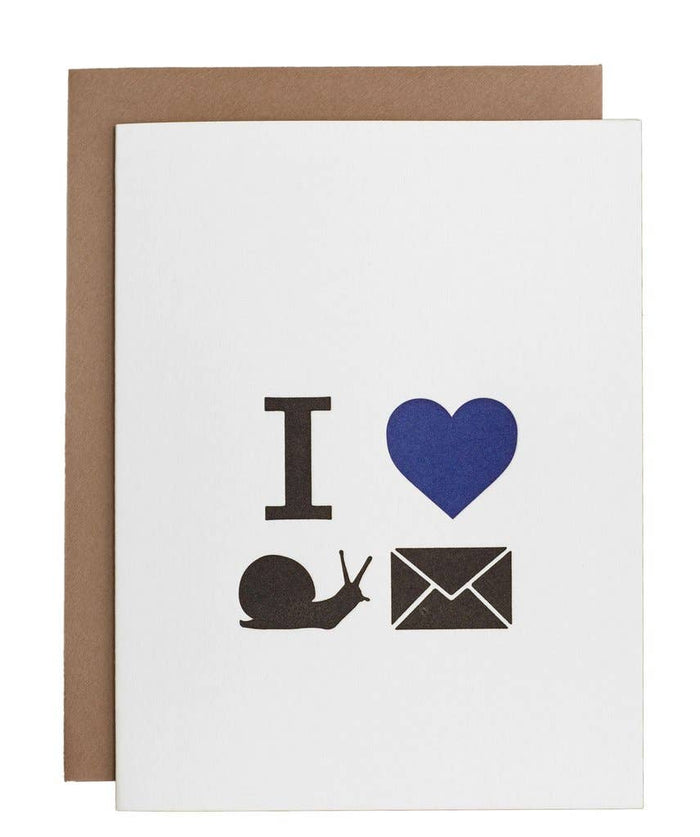 I Heart Snail Mail Card