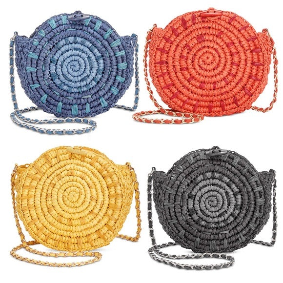 INC Straw Circle Crossbody - Machann.com