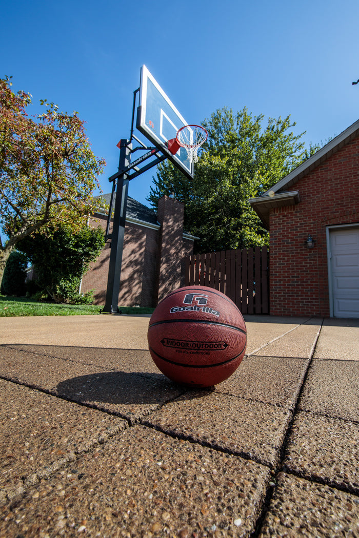 Goalrilla Indoor Outdoor Basketball - Sitting on Home Court - outdoor basketball balls