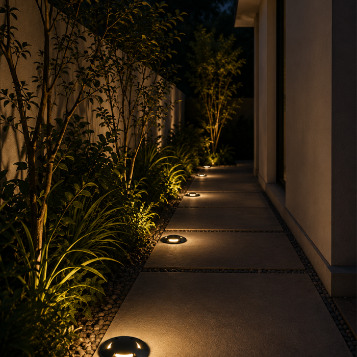 Inground Lamp UROA X74 LED – outdoor inground uplight, view 2 | LAMP & LIGHT - Design forward Decorative lamp , Downlights, pendant lamp , striplights