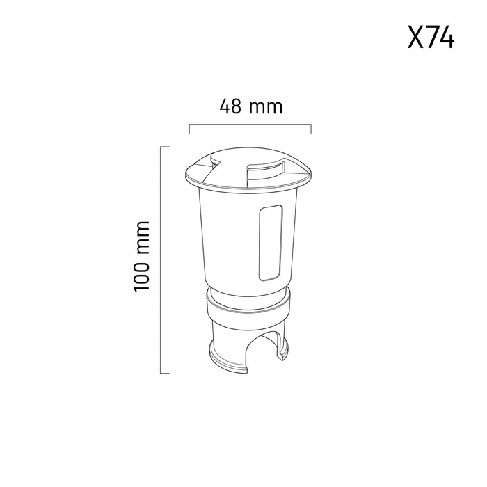 Inground Lamp UROA X74 LED – outdoor inground uplight, view 5 | LAMP & LIGHT - Design forward Decorative lamp , Downlights, pendant lamp , striplights