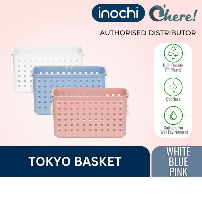 Inochi Tokyo Basket White / Blue / Pink Colours