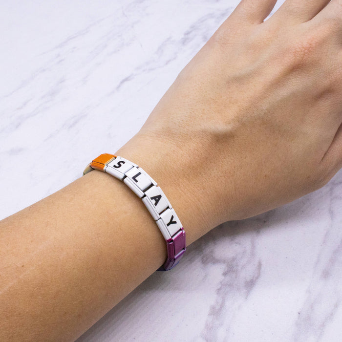 Italian Charm Bracelet - Word Link Jewelry for Girls