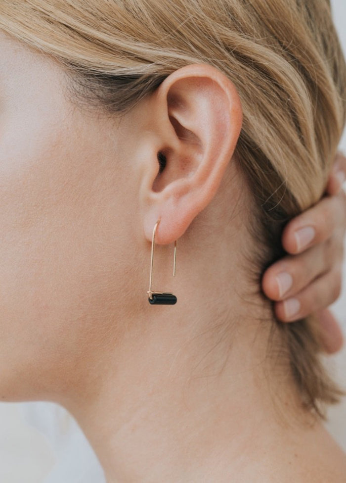 JaxKelly - Gemstone Drop Earrings (Options Available)