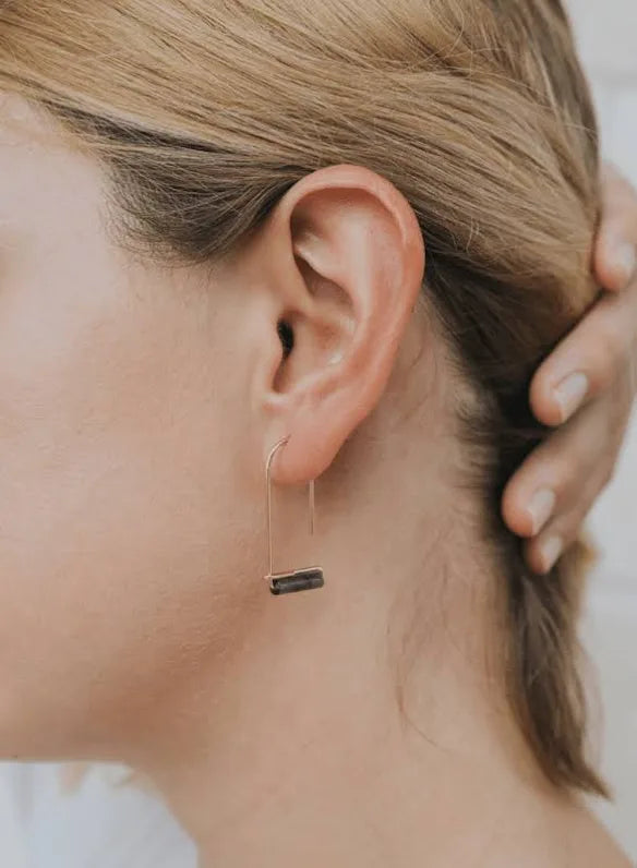 JaxKelly - Gemstone Drop Earrings (Options Available)