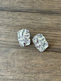 Jennifer Krinkle Silver Earrings