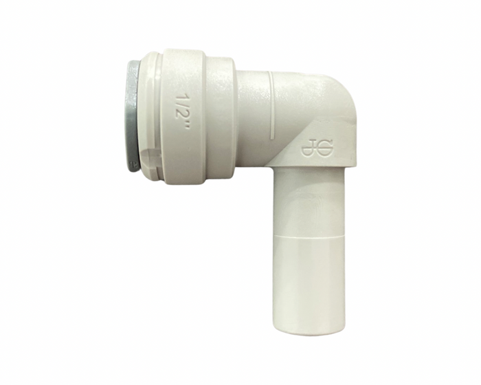 John Guest Elbow Stem 1/2" Stem to 1/2" QC