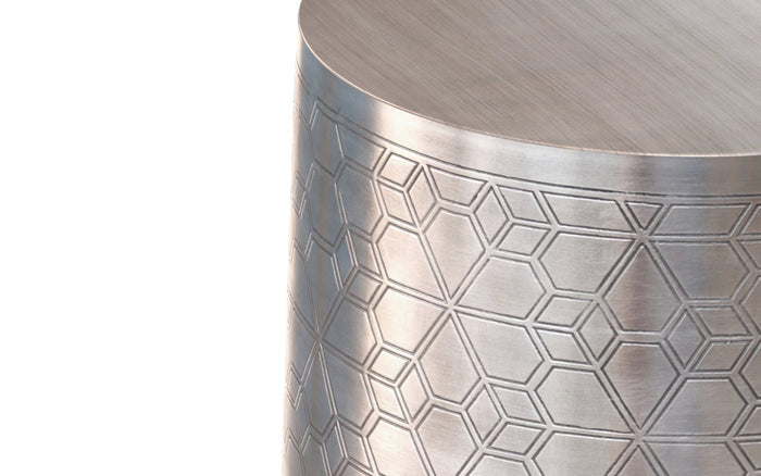 Johnsen 15 inch Geometric Pattern Accent Table
