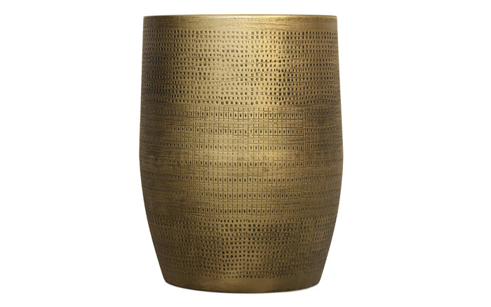 Antique Brass 15 inch | Johnsen 15 inch Morse Pattern Accent Table