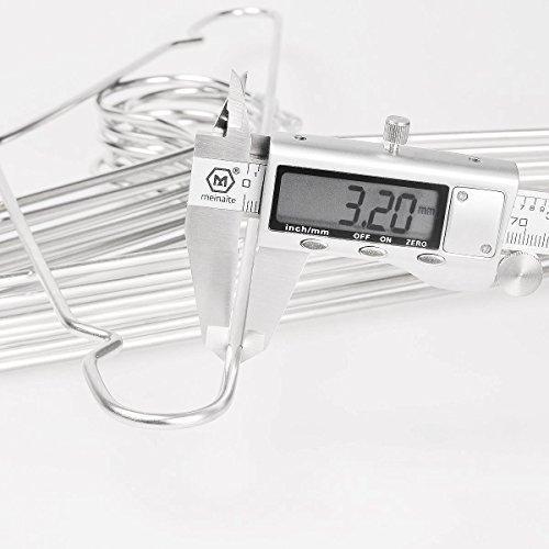 JUNING Wire Hangers, 30 pack Stainless Steel Strong Metal Clothes Hangers-16 Inch